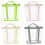 Space Saving Laundry Basket Reusable Nylon Meshes-Pink XL 2