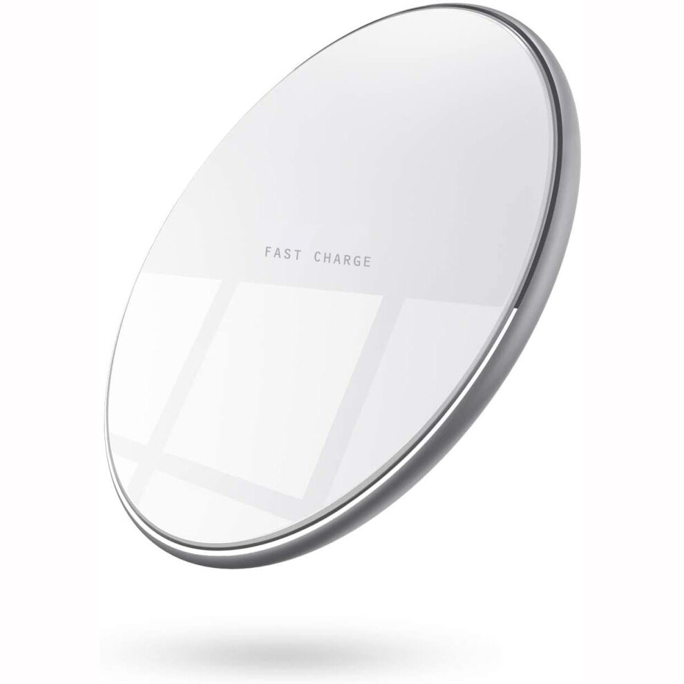 15W Wireless Charger Fast Wireless Charging Pad For Samsung Galaxy S25, Slim Quick Charge White 9310869703754