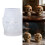 Totenkopf-Form, Silikonform, Halloween-Kerze, Silikonform, 3