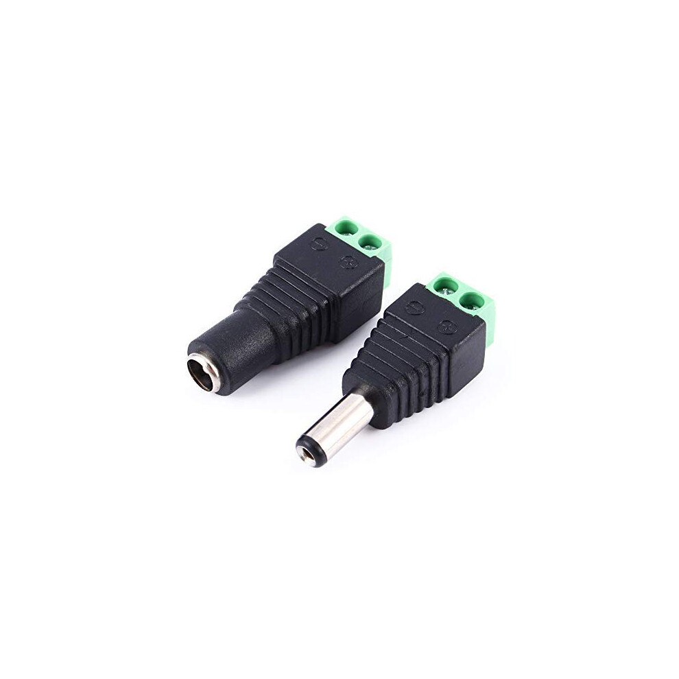 Dc Power Jack Adapter 2.1X5.5mm Female 12V Barrel Connector For Cctv Security Cameras 9771547089780