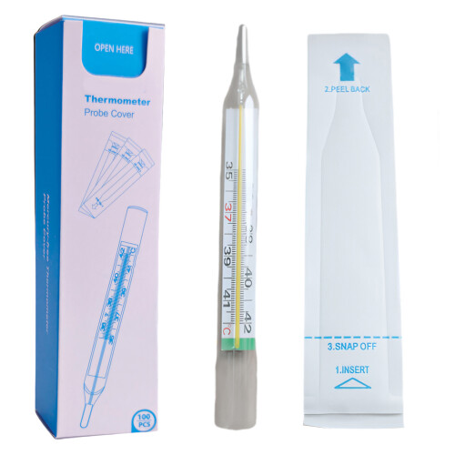 100Pcs Disposable Thermometers Protectors For Accurate-A 1