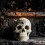 Totenkopf-Form, Silikonform, Halloween-Kerze, Silikonform, 7