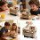 2 Sets Interactive Wooden Cable Car Building Set With Adjustable 2