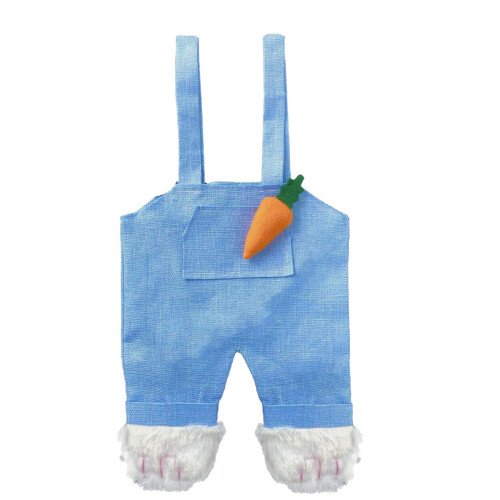 Easter Gift Bag Hare Jumper Pants Shaped Fabric Storage-Pink 1