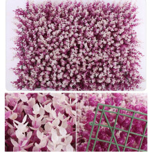 Artificial Mat Grass Lawns Wall Hedge Fence Foliage Panel Home Wedding Decor,purple and white