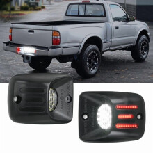License Plate Lights Compatible with 1995 1996 1997 1998 1999 2000 2001 2002 2003 2004 Toyota Tacoma with Red OLED Neon Tube 6000K White 2PCS Pack