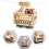 2 Sets Interactive Wooden Cable Car Building Set With Adjustable 4