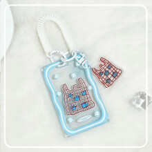 Slide Cover Transparent Card Holder Student Badge Holder Campus Card ID Card Holder Protective Cover for Men And Women