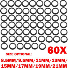 60x 8.5-21mm Fishing Rod Building Elastic Winding Check Dress Rings Trim Adapter