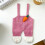 Hare Shaped Gift Wrapping Pouches Easter Party Treat Bag-Pink 7