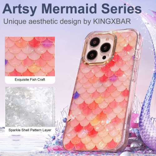 iPhone 15 Plus Case with Mermaid Pattern, Slim Protective Cover, ScratchResistant and Stylish 2