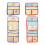 Breathable Meshes Partition-Double layer Mist Blue Cherry 2