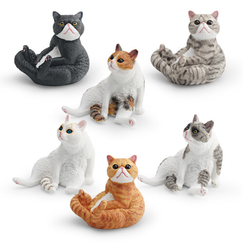 Elegant Cats Model Decorative PVC Compacts Shelf-Style A 1