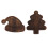 Holiday Snacks Tray Wooden Christmas Tree Shape Multi-B 2