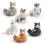 Elegant Cats Model Decorative PVC Compacts Shelf-Style A 6