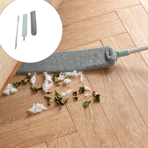 Bendable Dust Collector Soft Microfiber Cloth Under-Gray 2 pcs 2