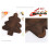 Holiday Snacks Tray Wooden Christmas Tree Shape Multi-B 7