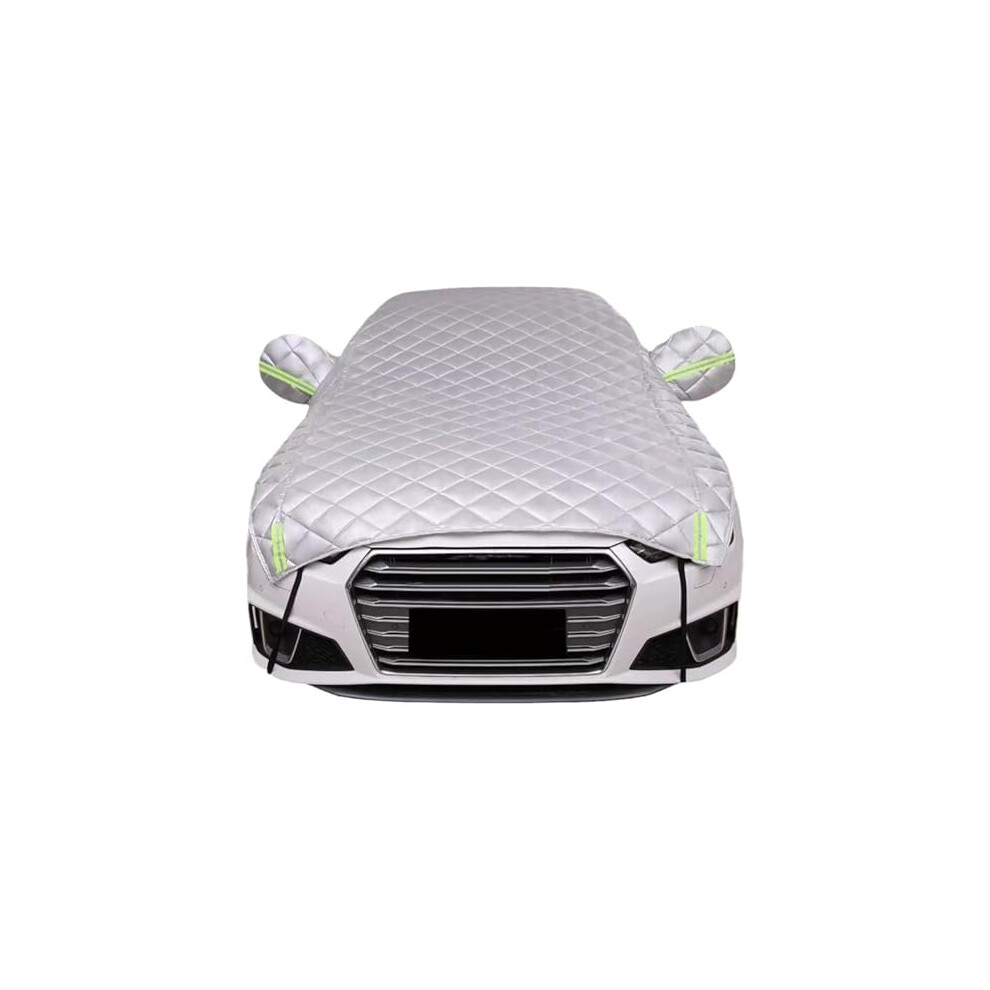Hail Proof Half Size Car Cover, 420D Waterproof Oxford, Snowproof With Reflective Strips For Skoda S100 Silver 9771547648895