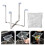 Foldable Sink Strainer Basket Set with 50 Meshes Filters for 2