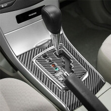 Carbon Fiber for 2007-2013 Center Console Gear Shift Panel Cover Trim Sticker Interior Accessories