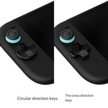 For 2 Protective Case+Joystick Cap+D-Pad Button Cap Kit Clear Shell Split Design Anti-Fall Anti-Scratch Case A