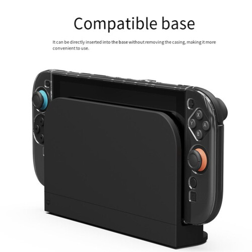 For Switch2 Protective Case+Joystick Cap Kit Clear Shell Split Design Anti-Fall Anti-Scratch Case for  Switch2 A