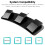FS23-Pro USB Triple Foot Switch - Mechanical, Customizable, 37.5x12x4cm 2