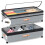Adjustable Compartment Underbed Storage-   Black 2