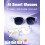 Bluetooth Smart Glasses with Speakers, Interchangeable Lenses, Whiteclear for iPhone and Android 2