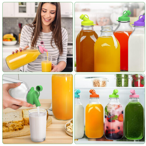 Food Grade Silicone Milk Bottle Lid Leak proof Efficient Durable 2