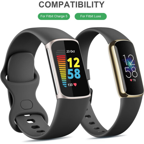 Fast Charging USB Cable Dock Stand, 2Pack Replacement Charger for Fitbit Charge 6/5 and Luxe 1