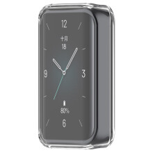 Case with Full Screen Protector for Honor Band 9, Clear Transparent Bumper Cover Accessories