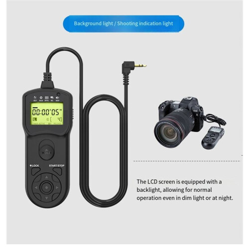 JJC Timer Delay Shutter Cable Remote Control is Suitable for  RM-SPR1 Camera Wired Shutter Cable 1