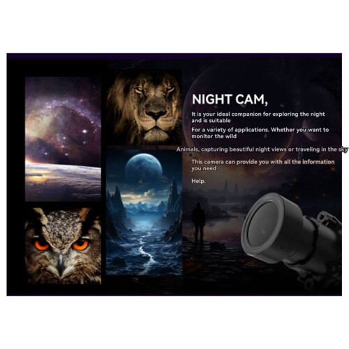 RunCam Night Vision FPV Camera 2.7K Resolution 1/1.8 Inch Sensor for RC Drones Enhanced Night Clarity 3D Prototype A 2