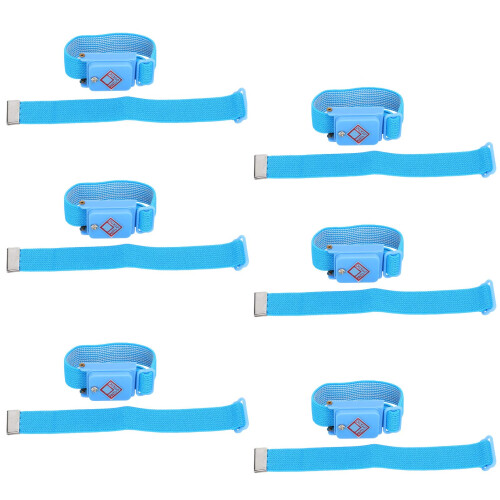 20 Pack Cordless Anti Static Wrist Strap Blue ABS 106109 Ohm for Electronics 2