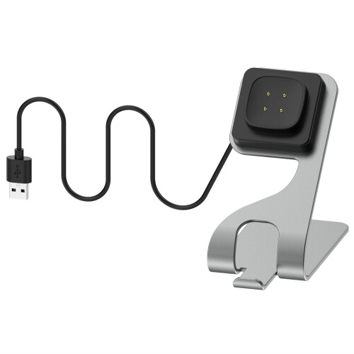 Charger Dock for Fitbit Ace LTE with Fast USB Type C Charging Stand, Replacement Grey Charging Base 1