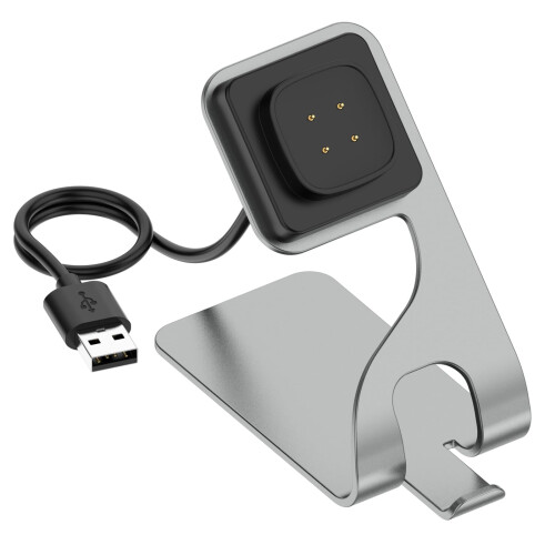Charger Dock for Fitbit Ace LTE with Fast USB Type C Charging Stand, Replacement Grey Charging Base 2