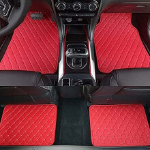 Leather Car Floor Mats for Mitsubishi Outlander PHEV 20162019, Waterproof NonSlip All Weather Custom Fit Set