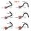 Stainless Steel Nose Studs L-Shape 6 Pcs 6