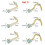 Stainless Steel Nose Studs L-Shape 6 Pcs 7