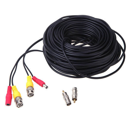 98ft CCTV Camera BNC Video Power Siamese Cable for DVR Surveillance Security System 30m 1