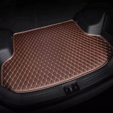 Brown Leather Trunk Mat for Audi A4 A5 S4 S5 20172020, AntiSlip Durable Cargo Liner, Easy Clean