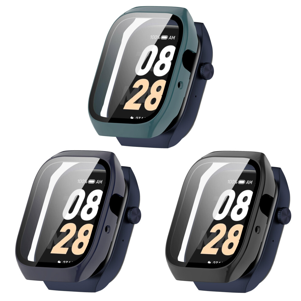 Case 3 Pack For Mibro Watch T2 With Allaround Screen Protector And Matching Color Bumper Covers 9092120834291