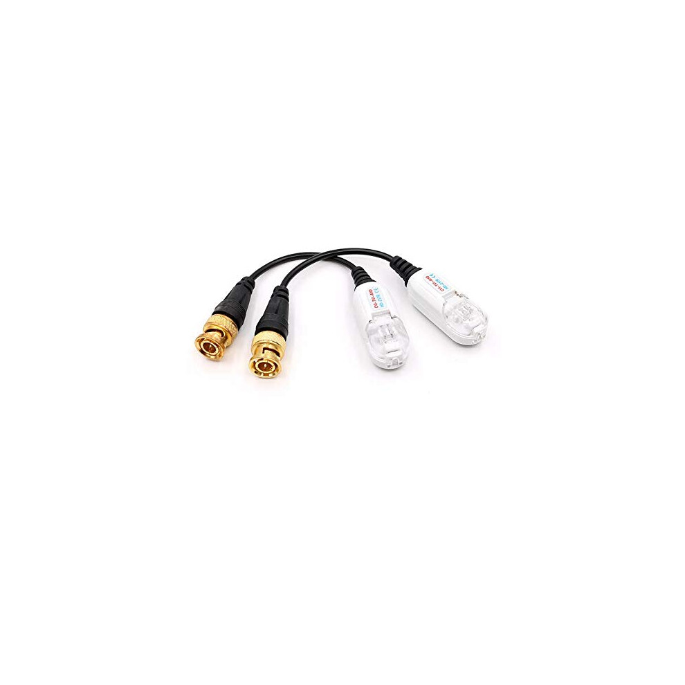 Waterproof Passive Cctv Video Balun Pair Bnc To Utp Adapter For Ahd Cvi Tvi Security Cameras 9092120834321