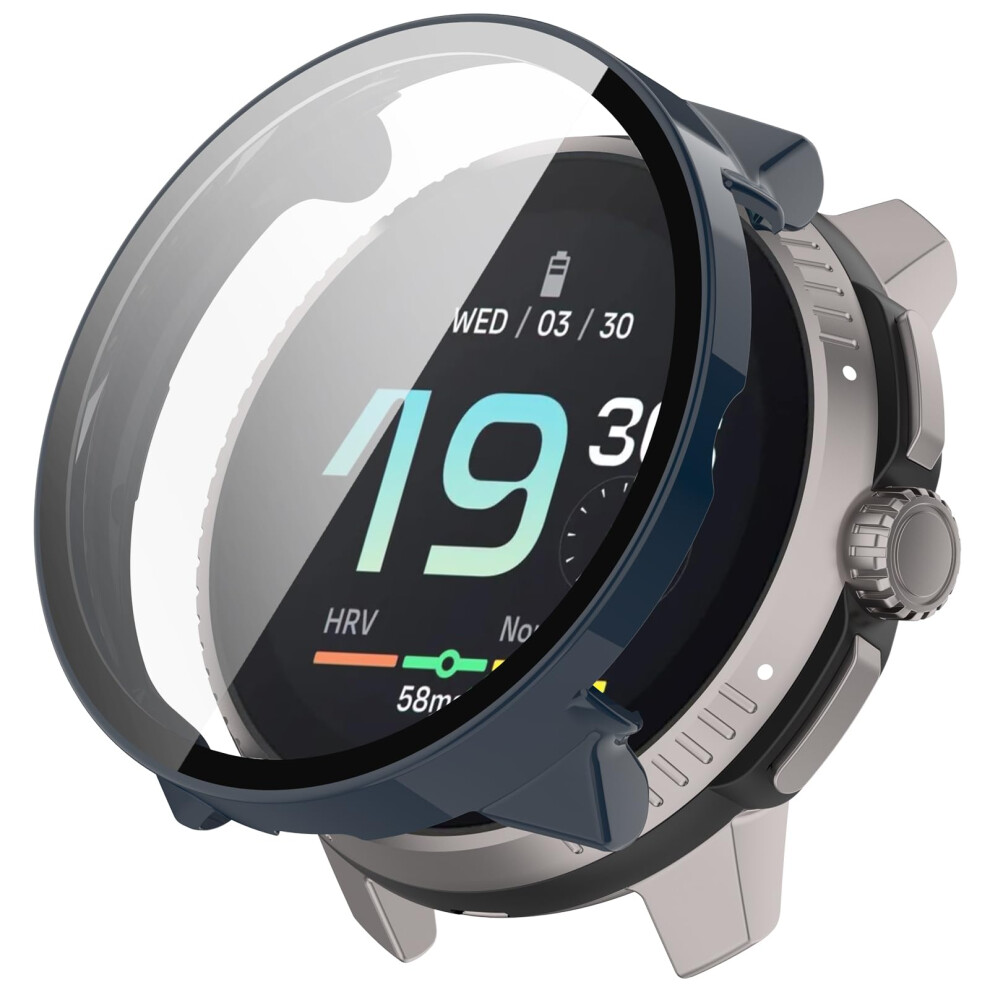 Screen Protector And Watch Case 3D Full Coverage Tempered Glass Slim Pc Cover For Suunto Race S Blue 9092120834703