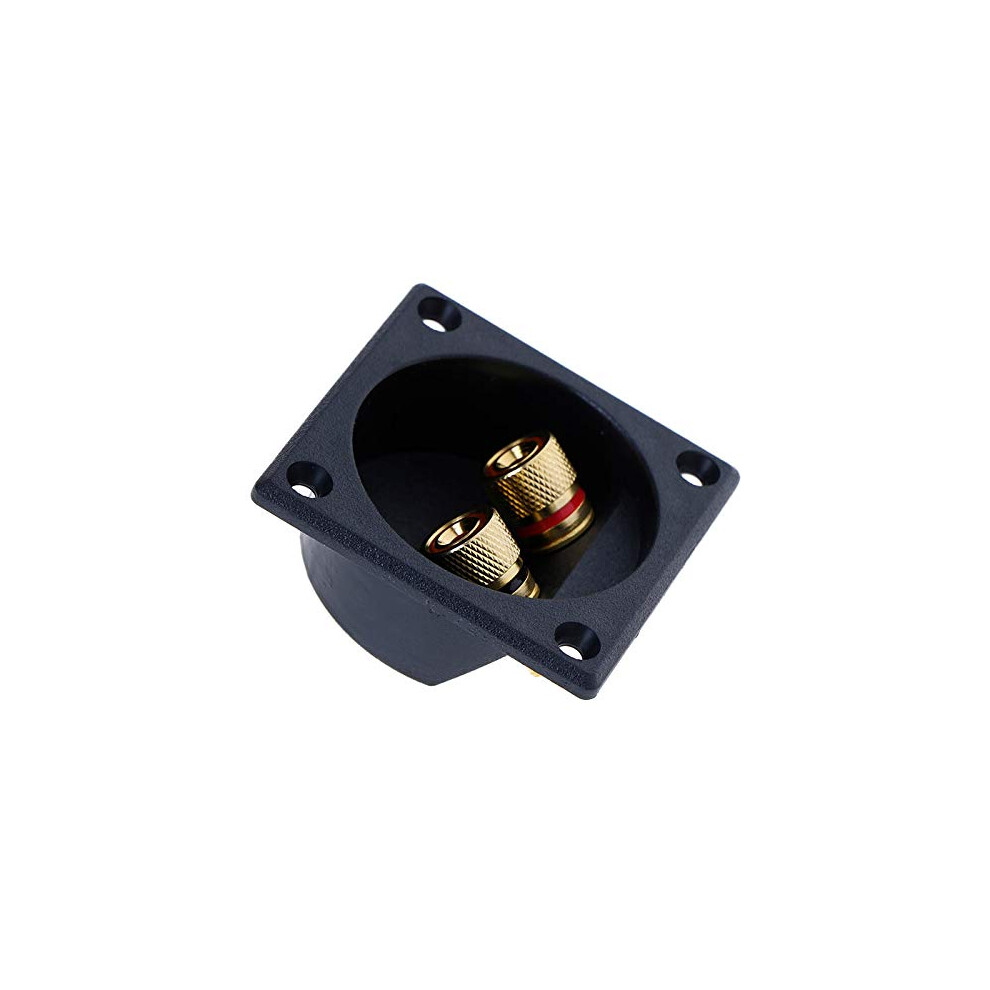 Speaker Terminal Cup Black 2Way Binding Post For Diy Stereo And Subwoofer Box Secure Wiring Mount 9073542789703