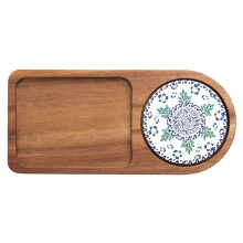 Vassoio da Caffè Piatto nel legno Vassoio da Colazione per Servire Cibo Ospitalità Articoli per il Caffè Decorazioni per il Tè Accessori per la