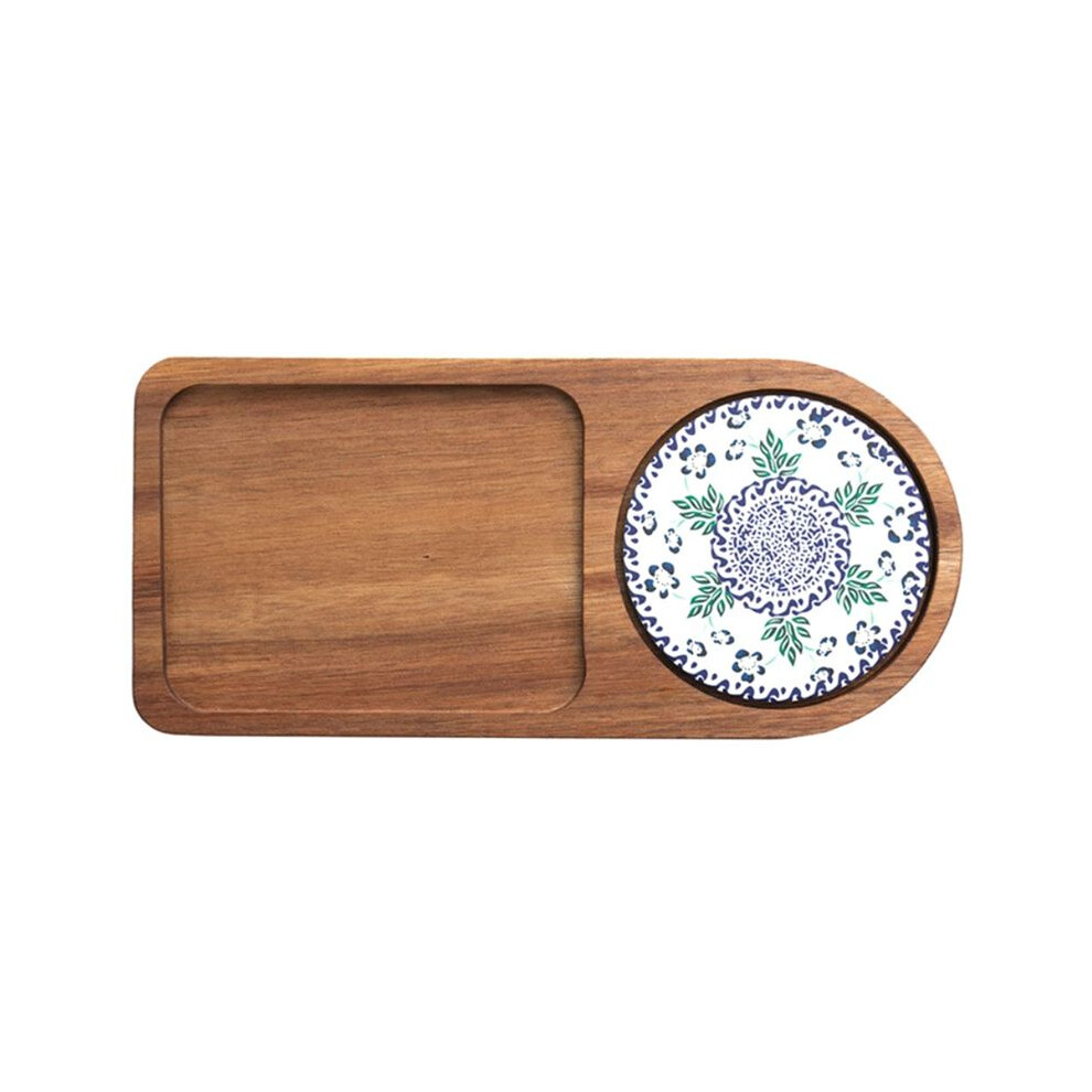 Tauoh Coffee Tray Wood Plate Breakfast Tray For Serving Food Hospitality Coffeeware Teaware Decor Table Decoration Accessory A