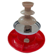 Chocolate Fountain Fondue Set with Serving Tray Included,Electric 3-Tier Machine with Hot Melting Pot Base.EU Plug