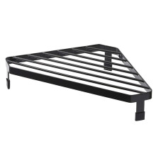 Sink Dish Drainer Coated Steel Kitchen Sponge Holder Tool Corner Sink Sponge Drainer Black